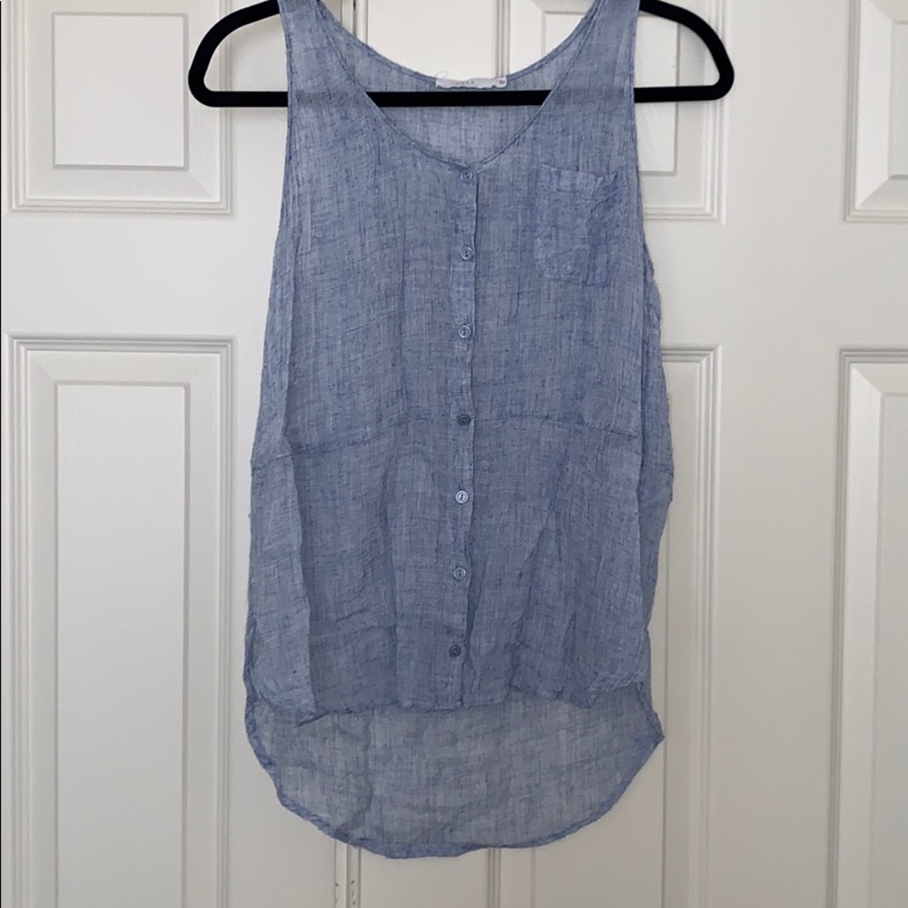 Lush button up tank